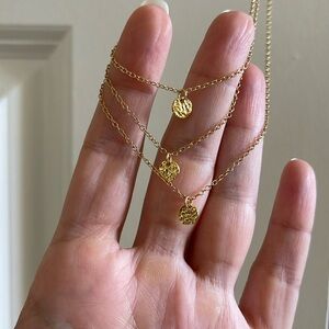Gorjana gold three layered necklace